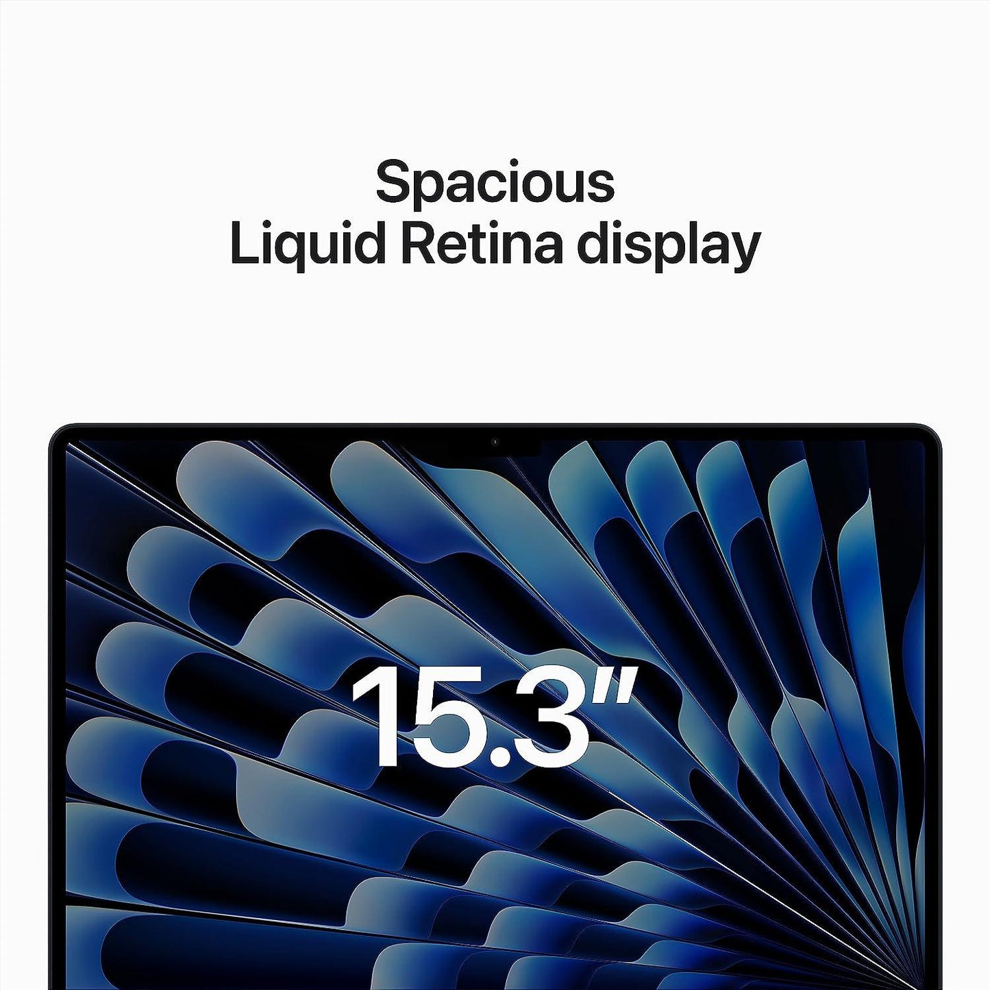Apple New MacBook Air 15" Apple M2 / 8GB / 256GB Apple MacBook Air 15.3" 2023 w/ Touch ID Midnight- M2 Chip/8C CPU/10C GPU/256GB SSD