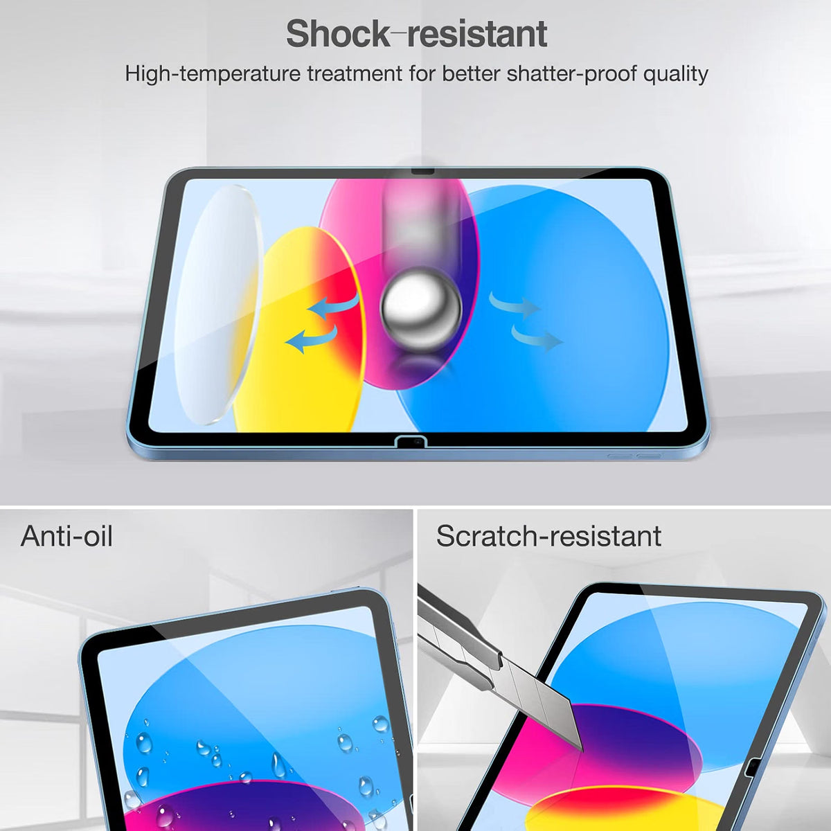 Apple iPad Screen Protector – Tempered Glass for All iPad Models